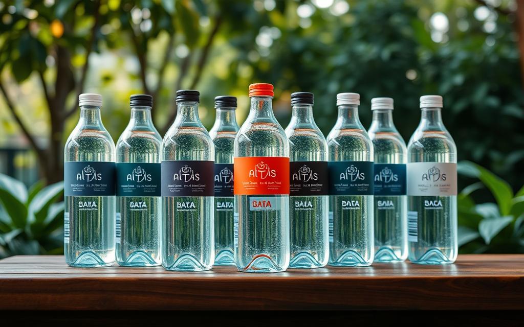 bottled water in bpa free bottles