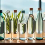 glass water bottles