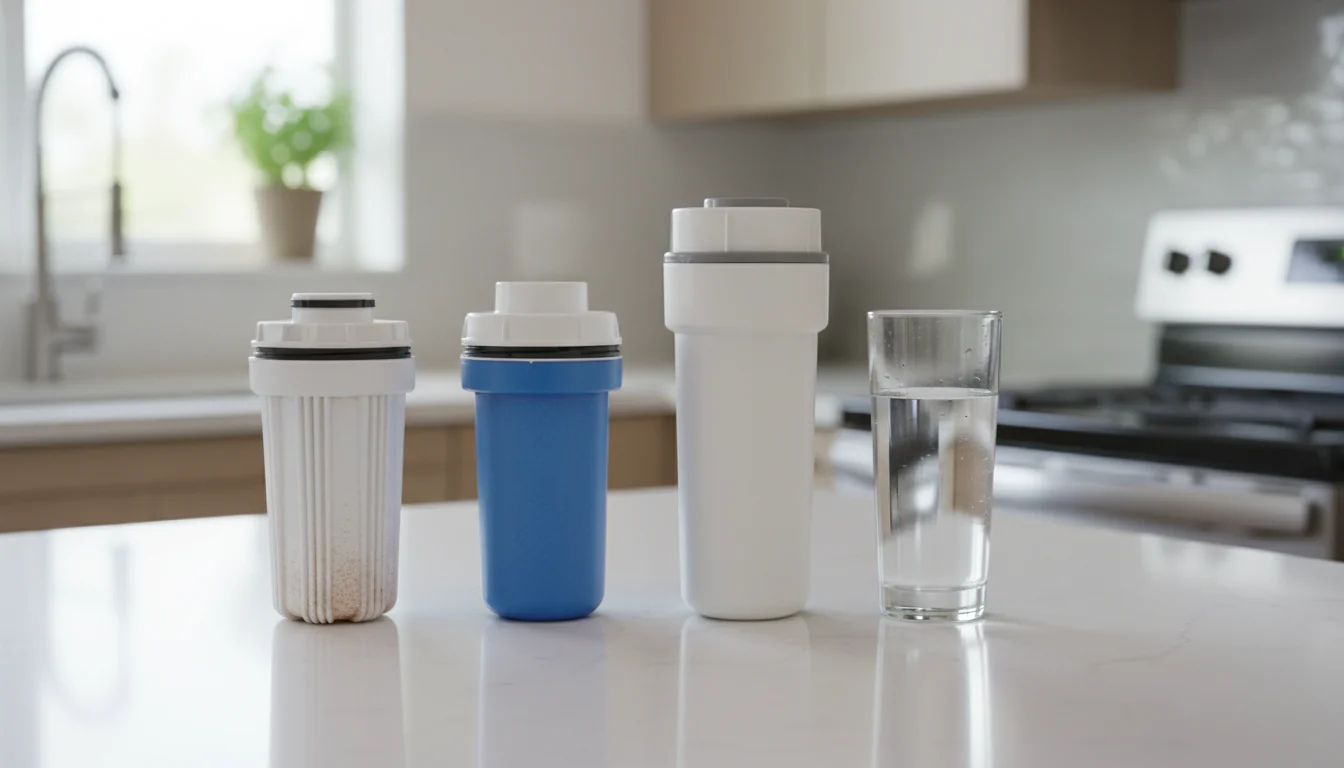 water filter types for reducing microplastics