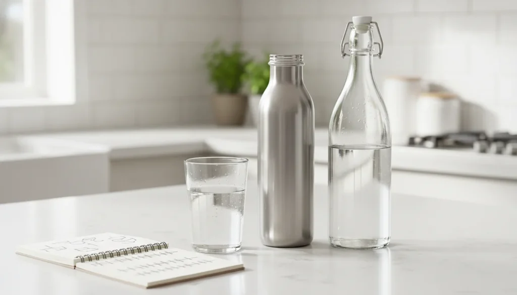 how much plastic you drink per year visual estimate