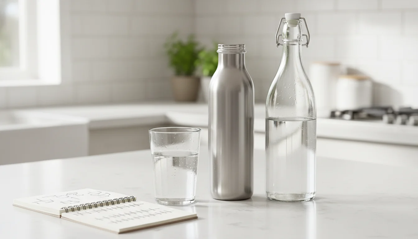 how much plastic you drink per year visual estimate