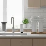 Apartment kitchen with renter-friendly water filter options