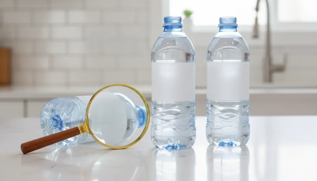 how to read bottled water labels and plastic codes