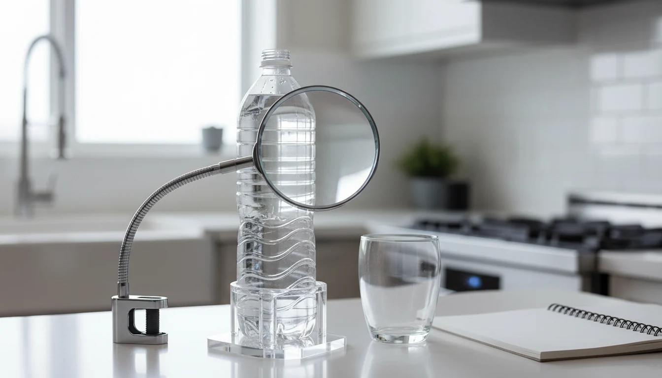 checking bottled water plastic codes and label claims