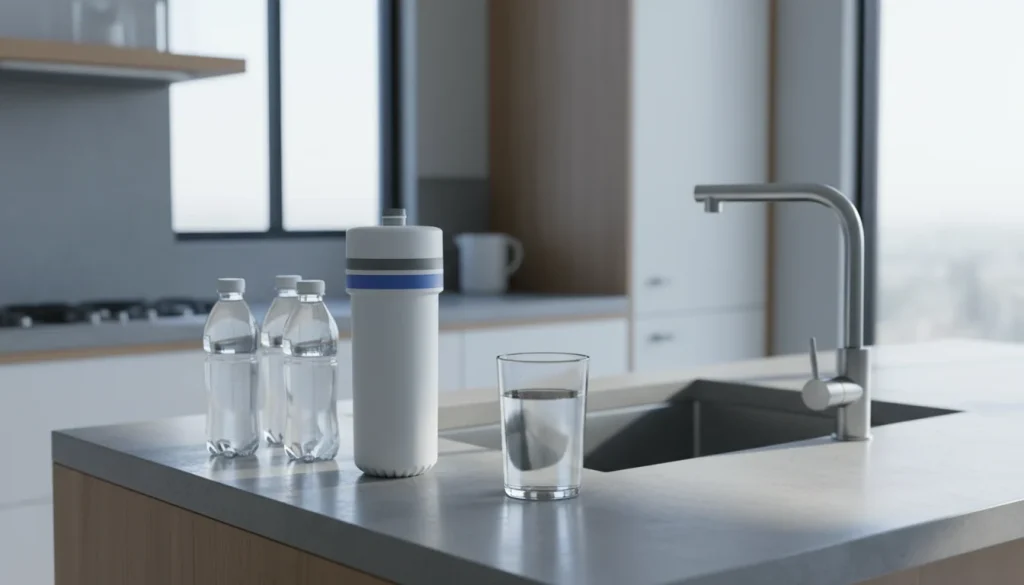 PFAS in drinking water filter and bottled water comparison