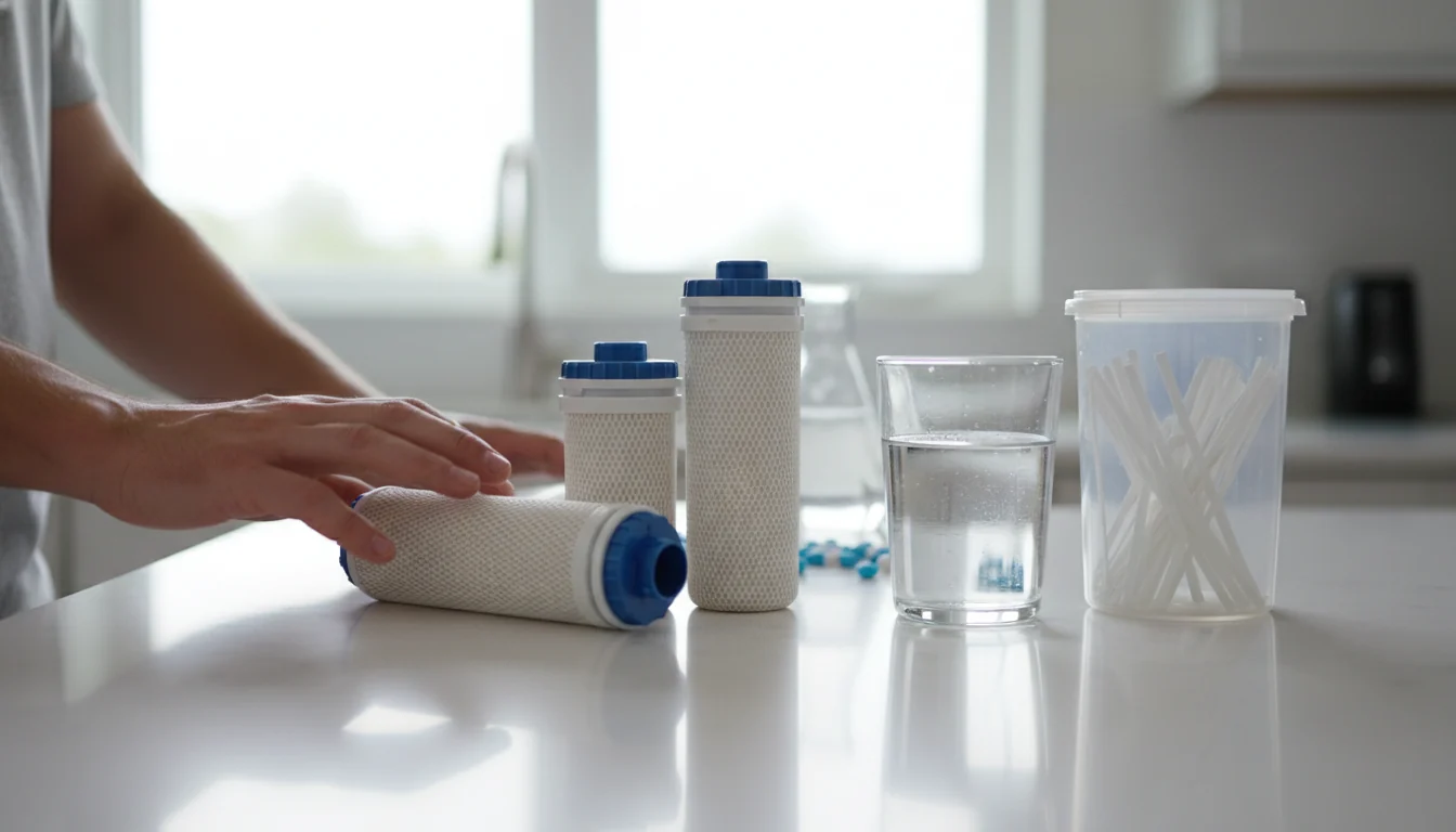 checking water filter labels for PFAS reduction claims