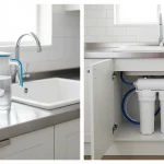 Water filter pitcher compared with an under sink water filter system