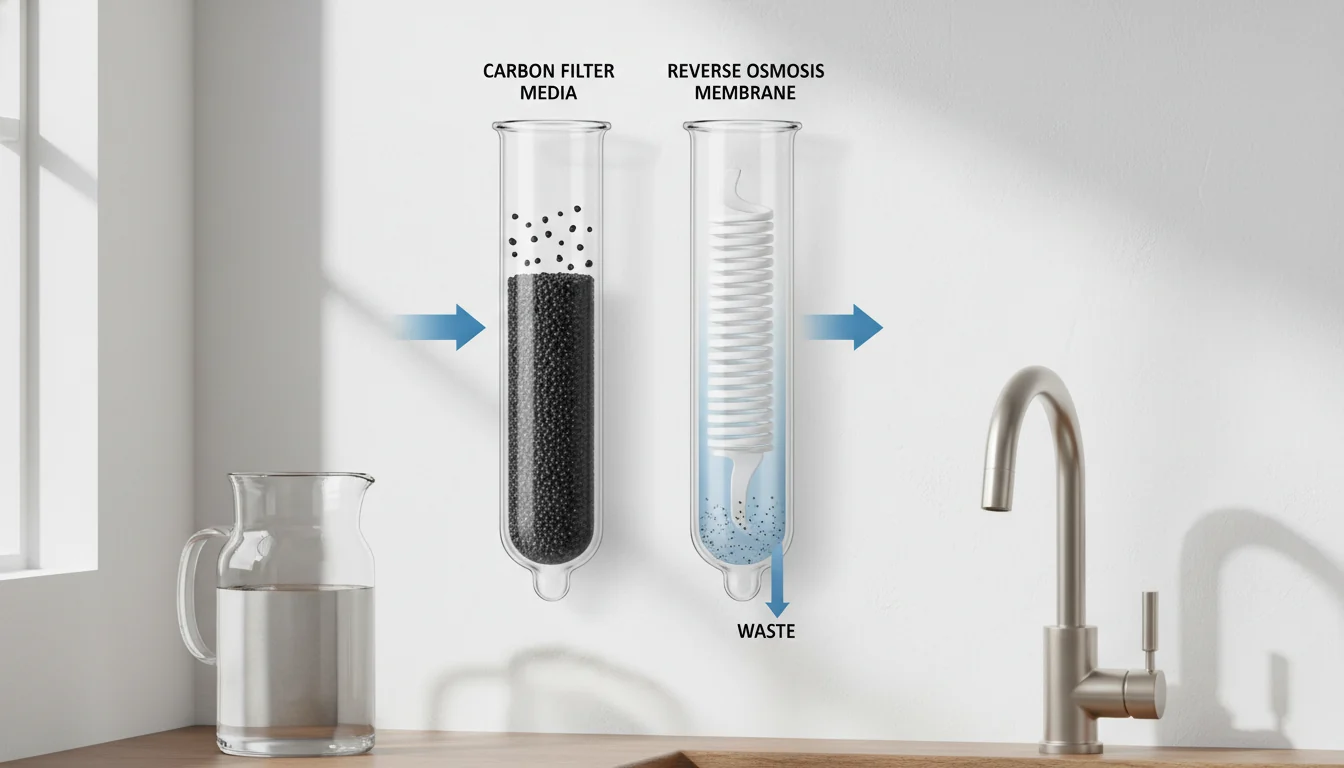 How carbon filtration differs from reverse osmosis filtration