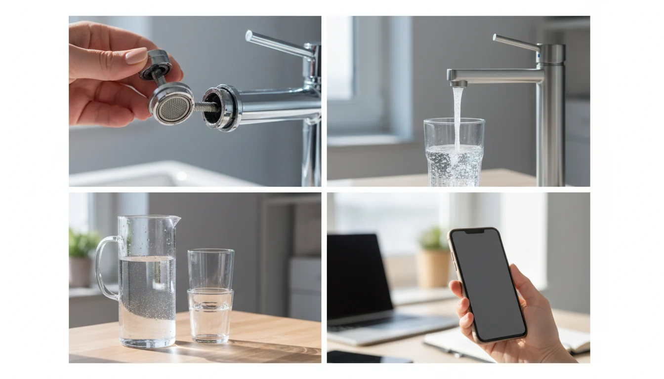 Checklist of steps for investigating earthy tasting tap water