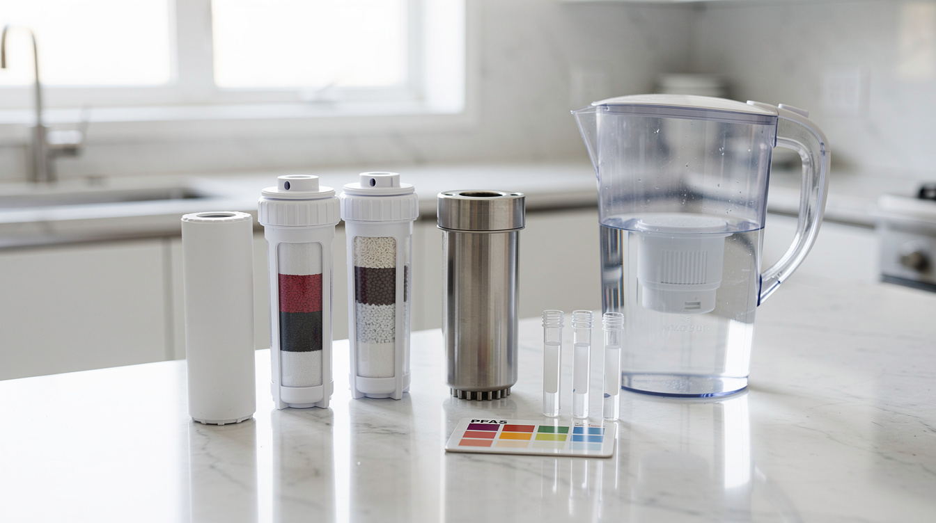 best water filters for PFAS in a clean modern home setting