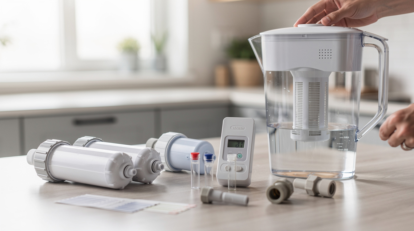 do plastic water bottles contain PFAS in a clean modern home setting