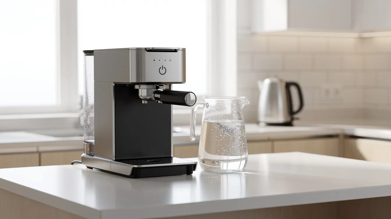 hard water coffee machine scale and filtered water for better brewing