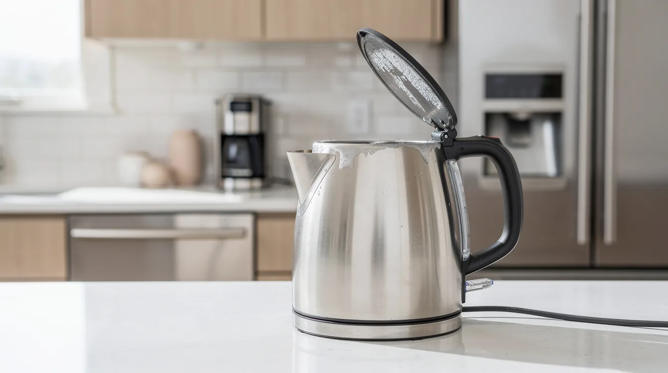 How to Remove Hard Water Buildup From a Kettle Safely