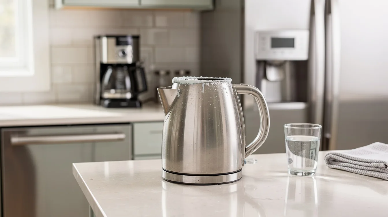 How to Remove Hard Water Buildup From a Kettle Safely