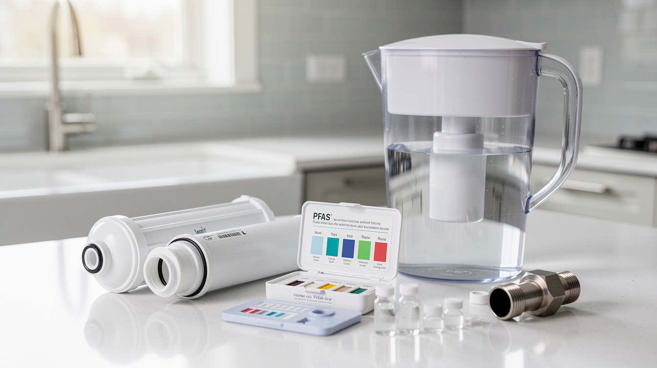 how to test water for PFAS at home in a clean modern home setting