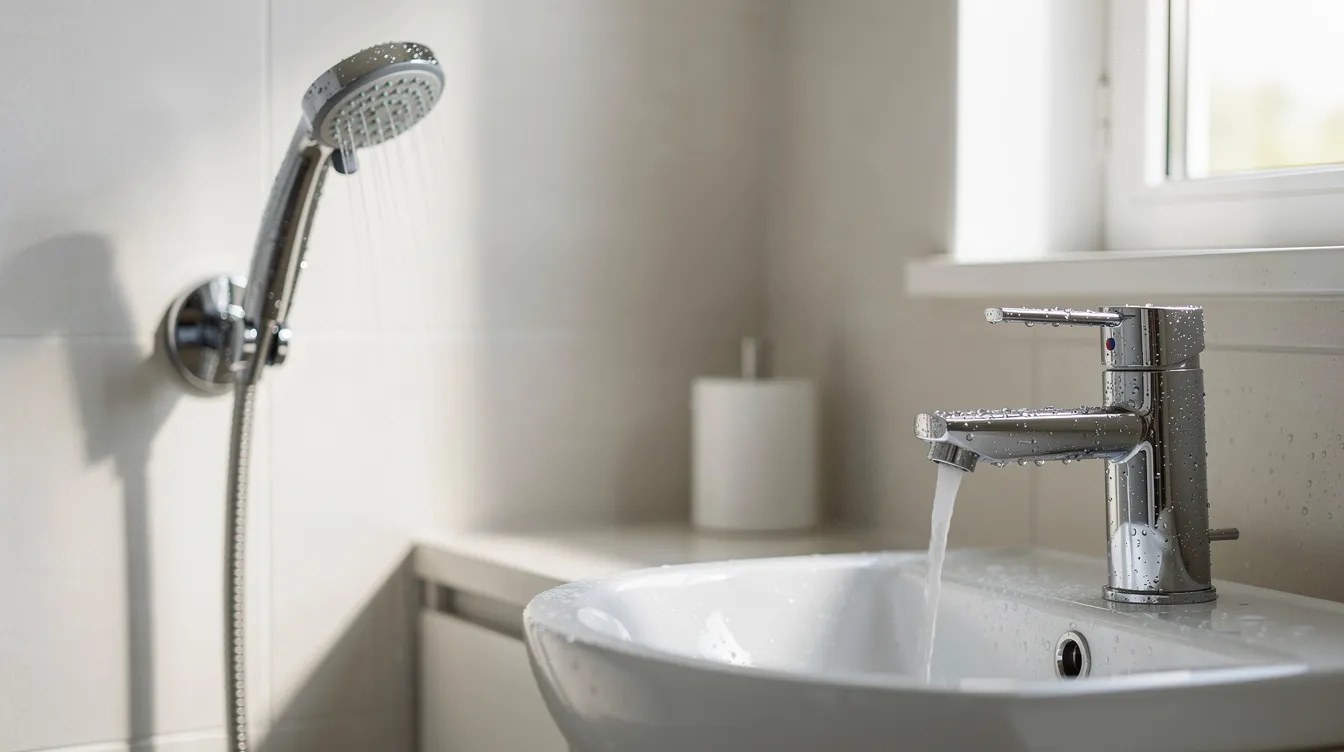 filtered bathroom water setup for face washing and sensitive skin comfort